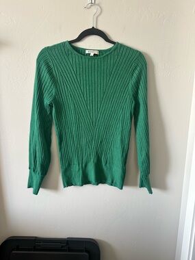 Liverpool Emerald Ribbed Crewneck Sweater
